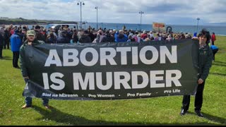 8pm Live Stream | Live Abortion Video Projected in Balleybofey - Co.Donegal | 2/6/22