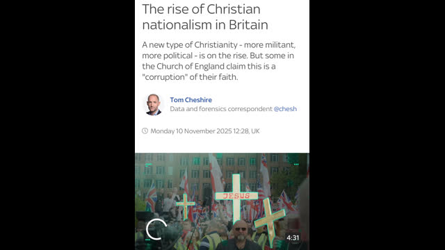 Christian Nationalist News - 10th November 2025